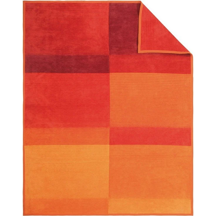 Wohndecke Sorrento Jacquard, IBENA, sanfter Farbverlauf, Kuscheldecke – Bild 5