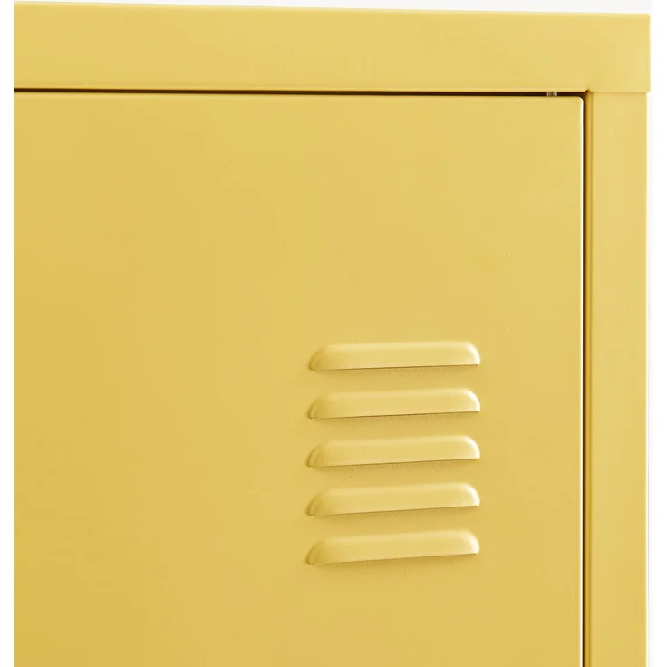 Einzelspind Kurikka 137x38x38 cm Gelb [en. casa] – Bild 6
