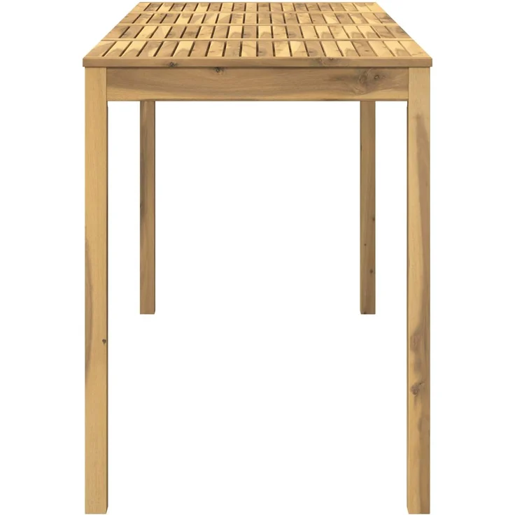 vidaXL Gartenbar-Tisch LAREN Weiß gewaschen 196 x 80,5 x 105 cm 901727 – Bild 4