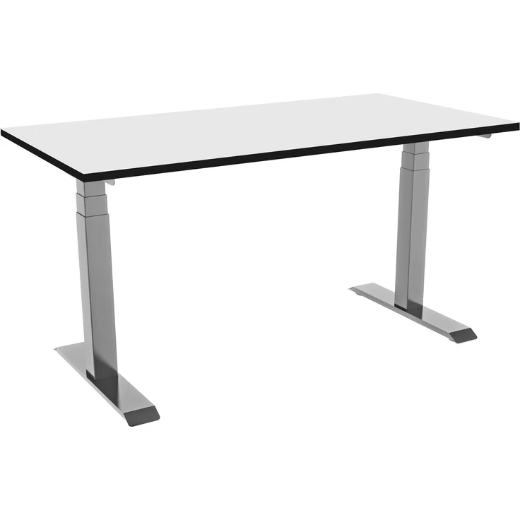 celexon elektrisch höhenverstellbarer Schreibtisch Professional eAdjust-58123, grau, HPL Tischplatte 175 x 75 cm, dualmotor, 3 Speicherpositionen, Anti-Kollisionsfunktion