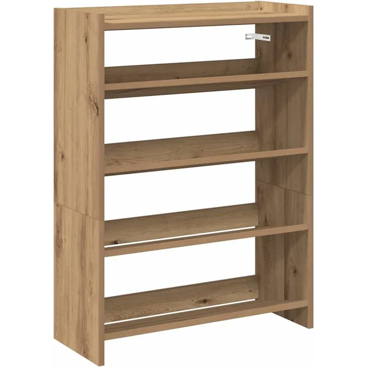 vidaXL Schuhregal Artisan-Eiche 60x25x81 cm Holzwerkstoff 859886 – Bild 1