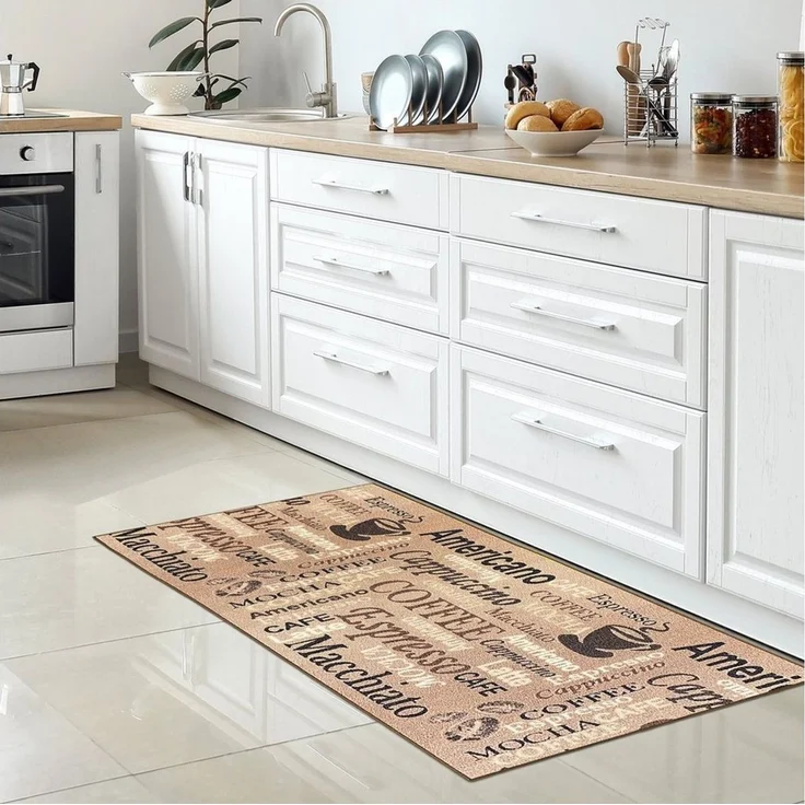 Carpetia Küchenläufer Küchenteppich Modern, rechteckig, Höhe: 5 mm, rutschhemmender Rücken, pflegeleicht, robust – Bild 1