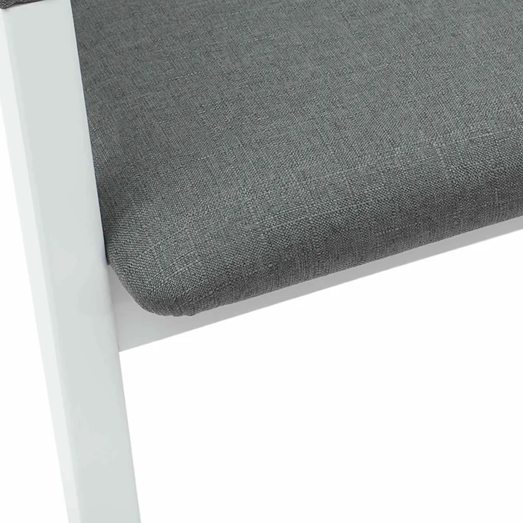 vidaXL Esszimmerstühle 2 pcs Weiß 54 x 57 x 73 cm Massives Gummiholz 42020424 – Bild 8