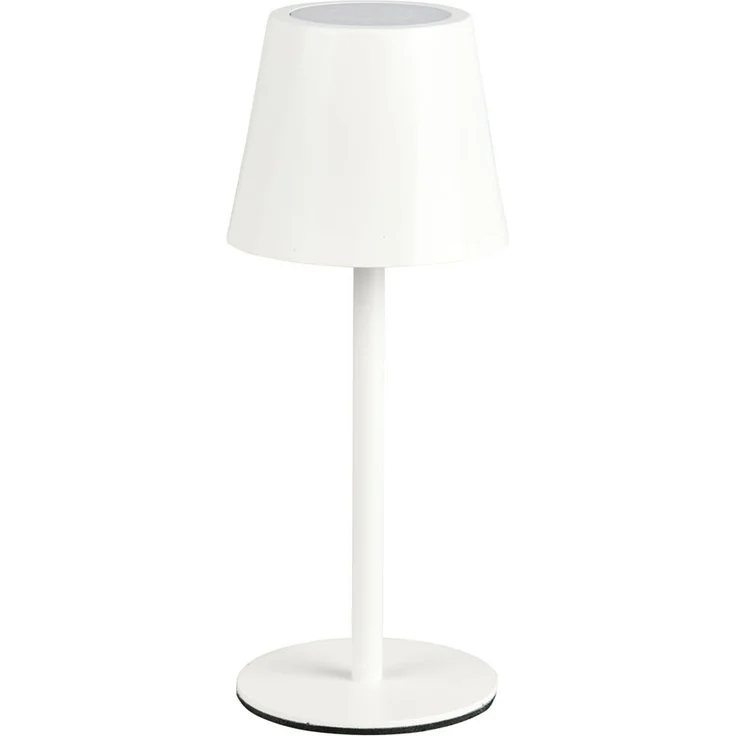 Akku LED Tischleuchte DIAZ kabellos für Innen & Außen, Weiß - 21cm klein – Bild 2