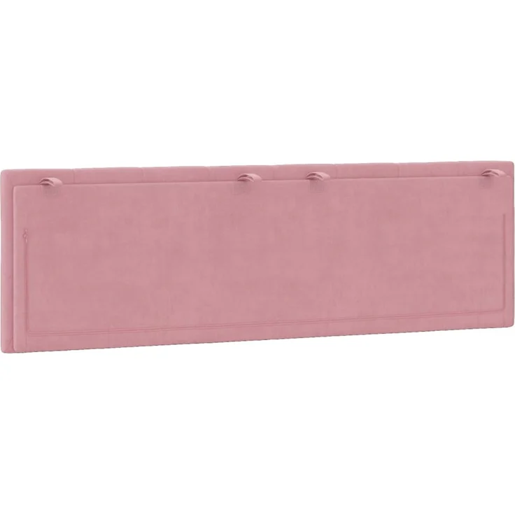 vidaXL Kopfteil-Kissen Rosa 160 cm Samt 374680 – Bild 7