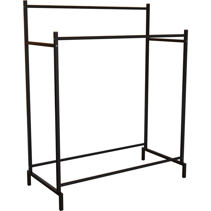 VCM Kleiderschrank Labol L 919467 Schwarz H. 136 x B. 103 x T. 52 cm – Bild 2