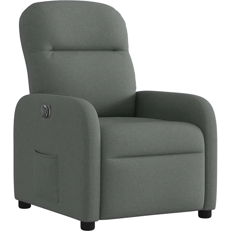 vidaXL Relaxsessel Elektrisch Dunkelgrau Stoff 3302953 – Bild 3