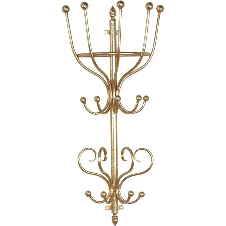 Edle Wandgarderobe "Agnes", goldfarben