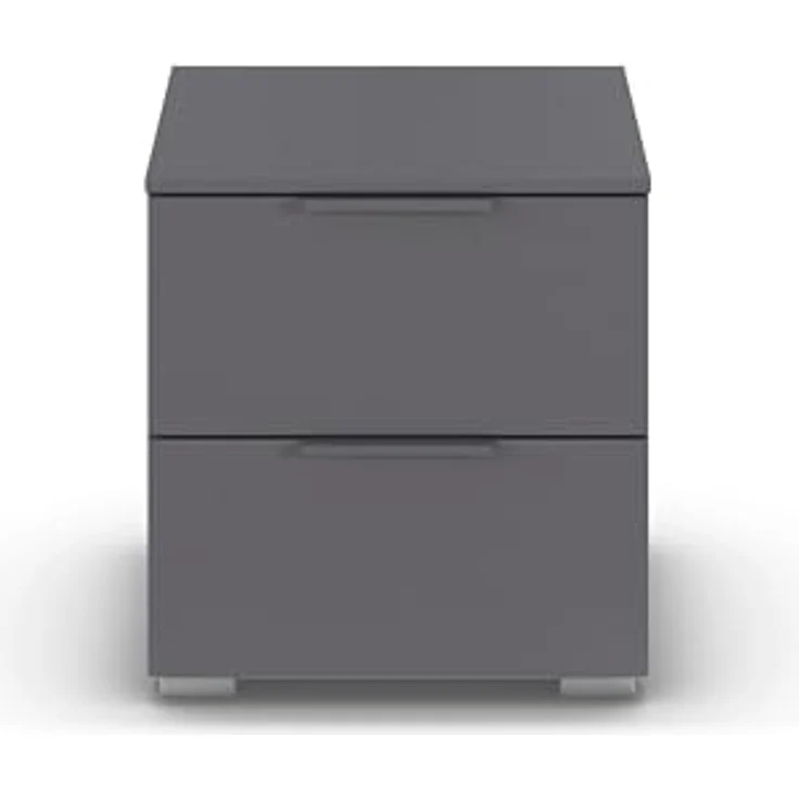 Rauch Möbel Alabama, Nachttisch, Farbe Grau metallic, Maße 40x42x42 cm – Bild 4