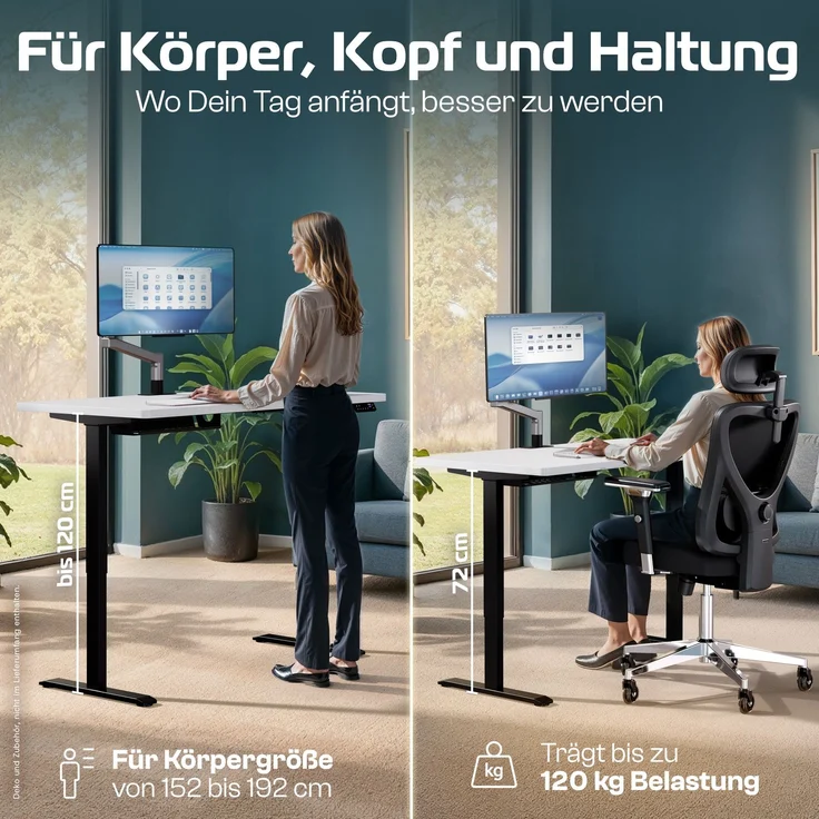ProDesk Schwarz/Weiß(160x80 cm) – Bild 2