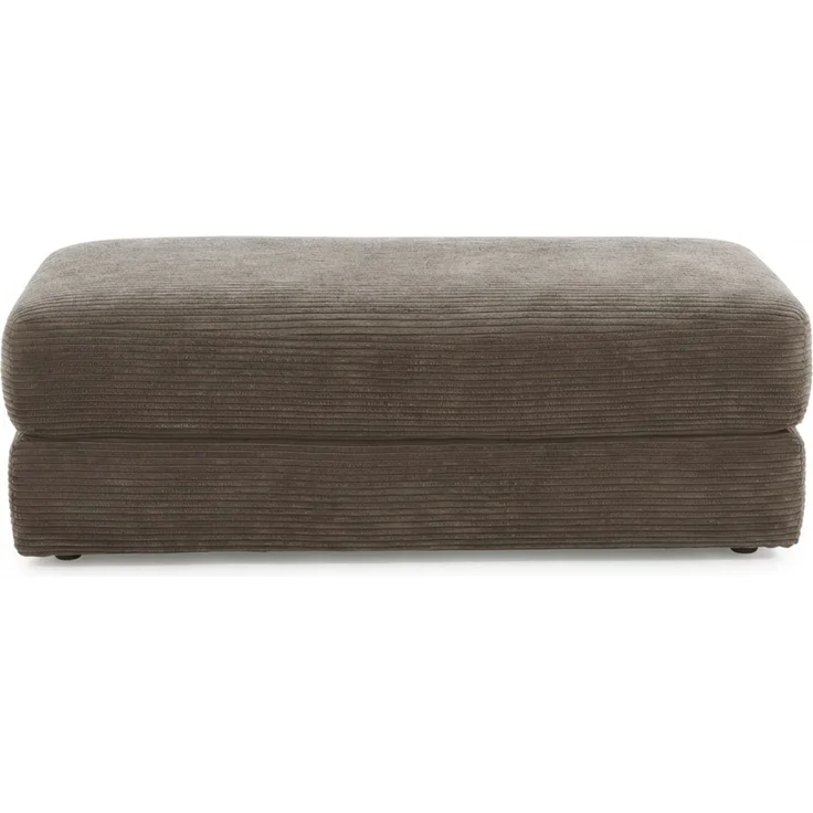 Polsterhocker 124x60 cm Federkern Sitzbank Designerhocker in Cord Braun Taupe – Bild 5