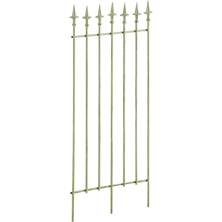 Rankgitter FREYA 2er Set - 50x0,7x100cm, Metall, Antik-Grün | Rankhilfe Kletterpflanzen Gartendekoration – Bild 5