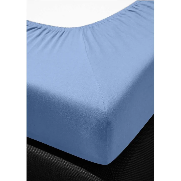 Irisette Fein-Biber Betttuch Merkur 0006 dkl-blau 100x200 cm 6-20 dkl-blau – Bild 4