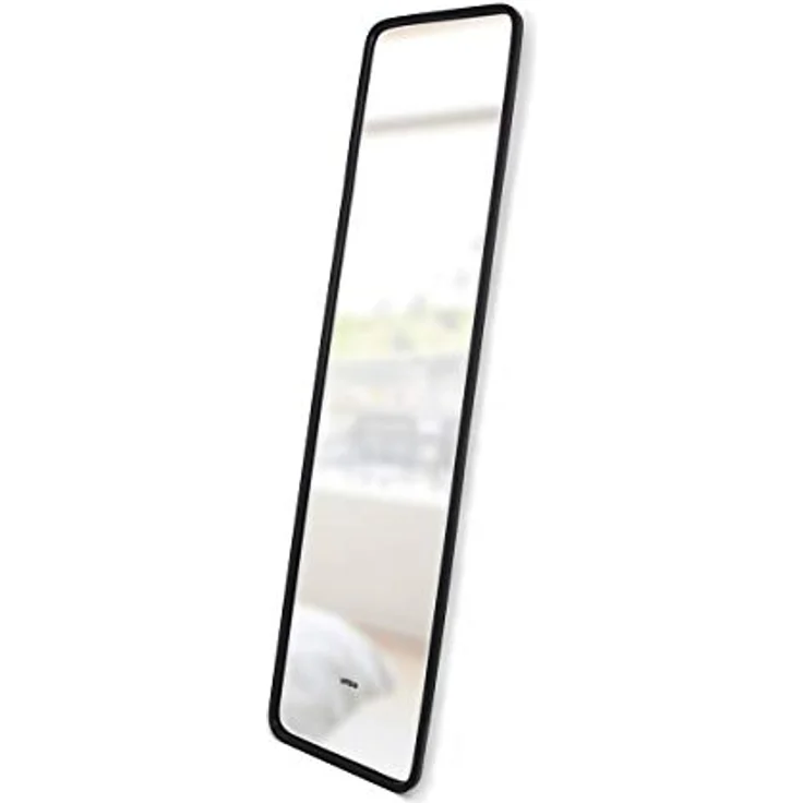 Umbra Hub Standspiegel, Ganzkörperspiegel, Garderobe, Dekospiegel, Schwarz, Spiegel, H 157 cm, 1013215-040 – Bild 5
