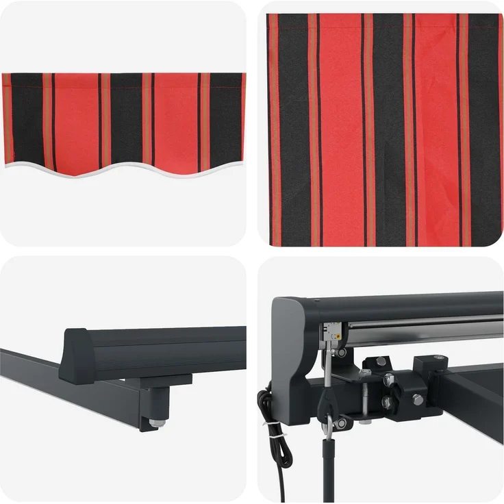 vidaXL Elektrische ausziehbare Markise 3,5x2 m 3421507 – Bild 9