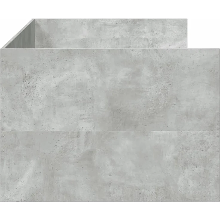 vidaXL Tagesbett mit Schubladen ohne Matratze Betongrau 100x200 cm 3280814 – Bild 5