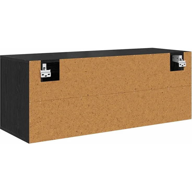 vidaXL Schuhschrank mit Regal Schwarz Eichen-Optik 100 x 35 x 38 cm 881020 – Bild 7