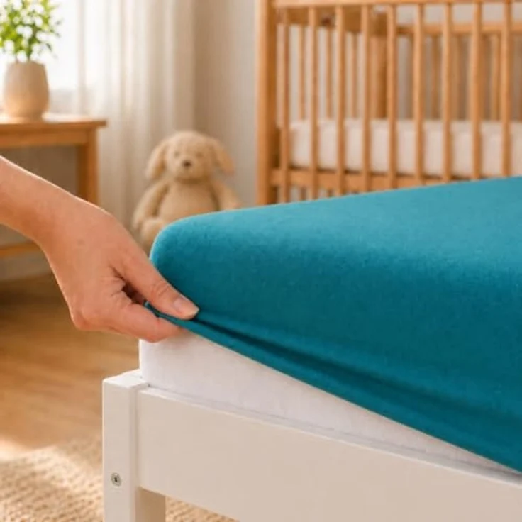 leevitex® Spannbettlaken Spannbettlaken Kinder Spannbettlaken Premium 170 g/m², Gummizug: Rundumgummizug, (2 Stück), schwer & blickdicht, 100% Baumwolle, 70 x 140 cm – Bild 4