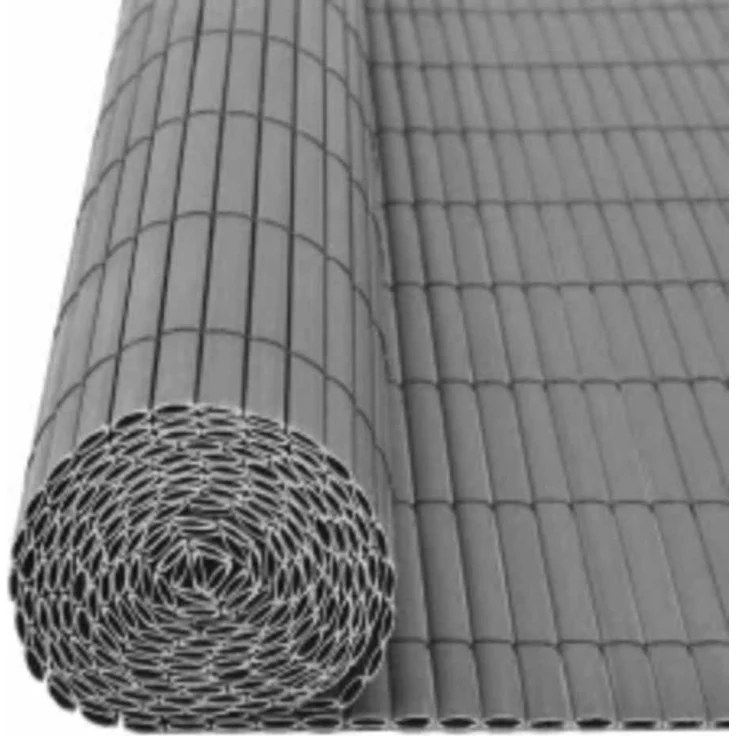 vidaXL Gartenzaun Doppelseitig 110x300 cm Grau 317155 – Bild 3