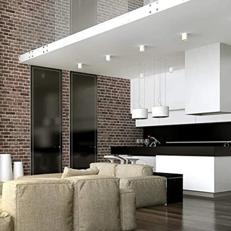 Deckenspots weiß D-70mm GU10 IP20 Röhre goldenes Auge – Bild 2