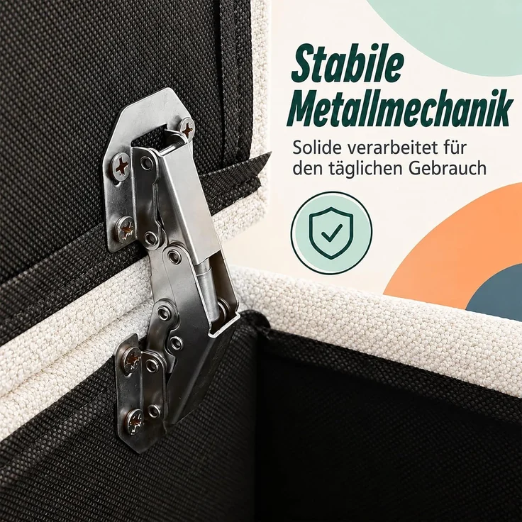 Relaxdays Fußhocker mit Stauraum – Bild 9