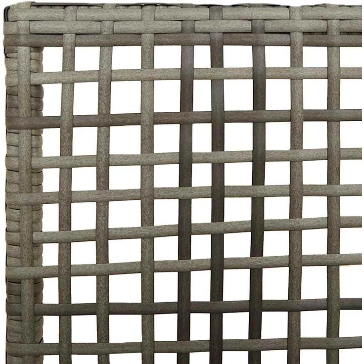 vidaXL Gartenstuhl mit Kissen 2 pcs Grau 55 x 53 x 85 cm Poly-Rattan 42003447 – Bild 7