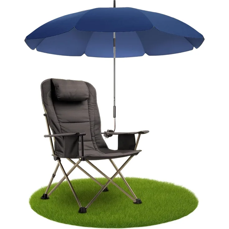 Styngard Sonnenschirm Stuhl Sonnenschirm für Liegestuhl mit UV Schutz 50+/120 cm Durchmesser