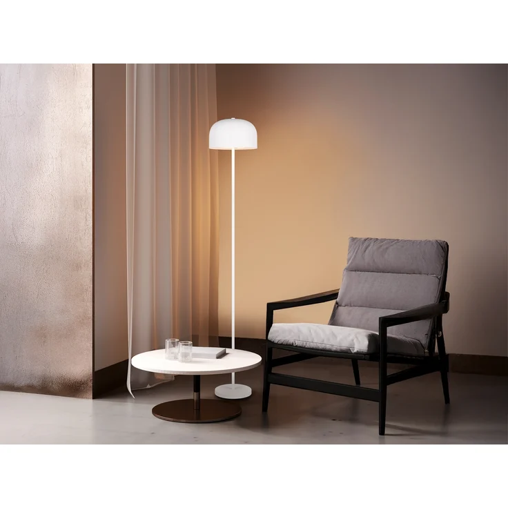 Akku Stehlampe JEFF dimmbar, per USB aufladbar, Weiß Höhe 147cm – Bild 6