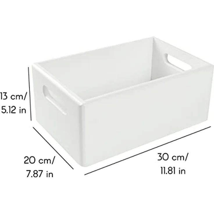 Creative Deco Holzkiste Obstkiste Korb 30x20x13cm (1cm) mit Griffen ohne Deckel, mit Griffen, ohne Deckel – Bild 3
