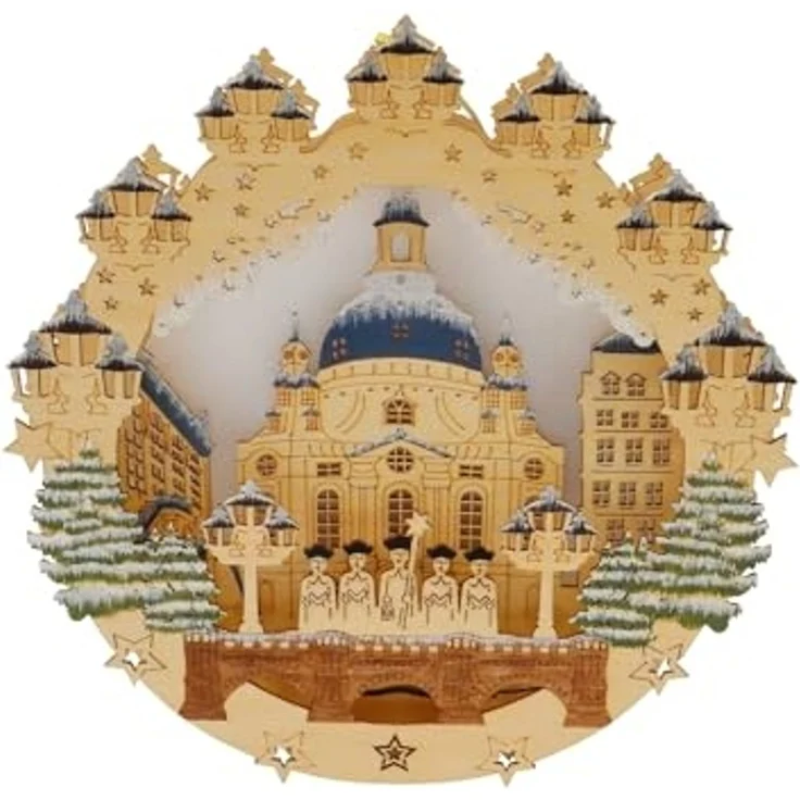 HTI-Living Kirche mit Sternensinger LED Fensterbild – Bild 1