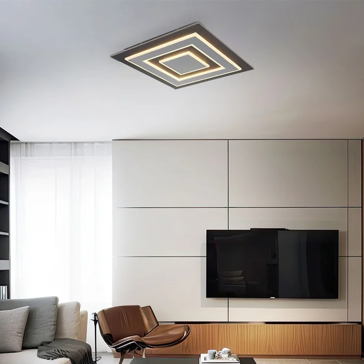 LED Deckenleuchte anthrazit, L 48 cm – Bild 4