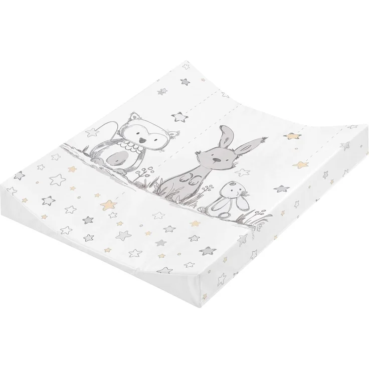 Julius Zöllner® 2-Keil Wickelauflage 50x65 cm - weiche Wickelunterlage - Baby Wickeltischauflage - Folie, wasserdicht & abwischbar - Made in Germany - OEKO-TEX Standard 100 - Sternenfreunde – Bild 1