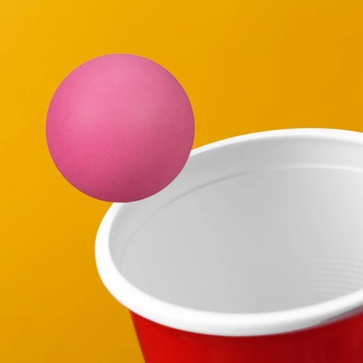 Pinke Beer Pong Bälle im 100er Set 10043480 – Bild 2
