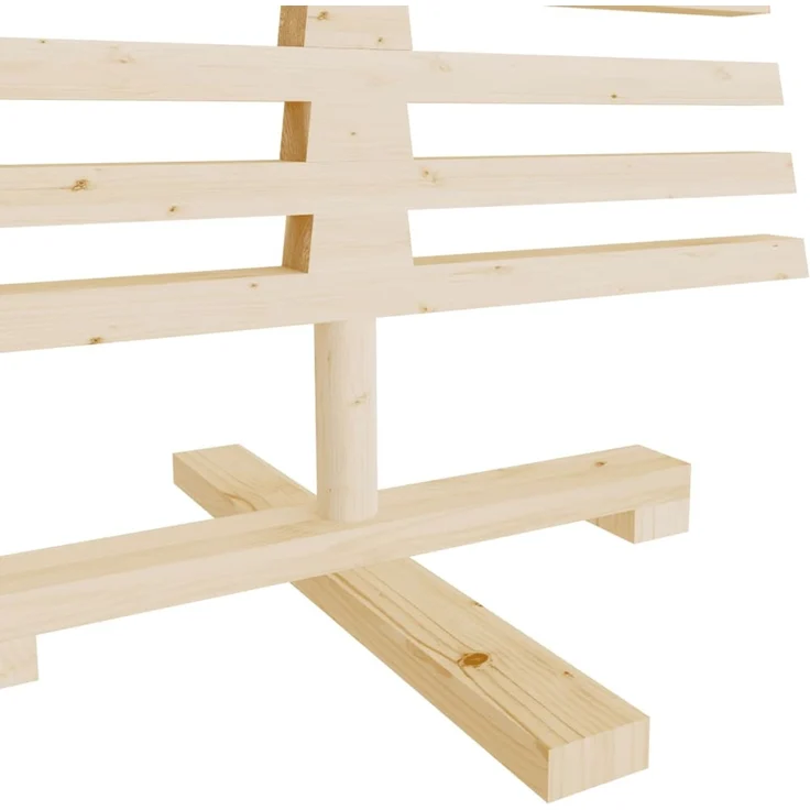 vidaXL Weihnachtsbaum Holz zum Schmücken 120 cm Massivholz Kiefer 357995 – Bild 6