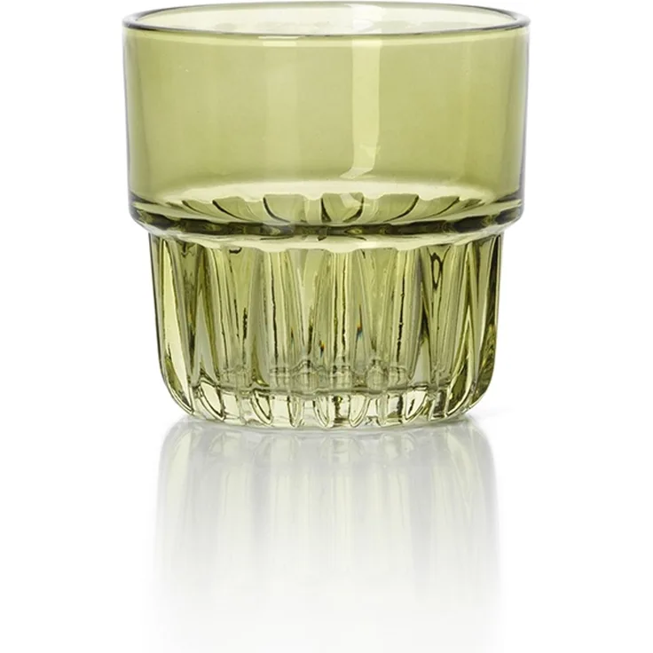 Das Faceted Trinkglas - Grün