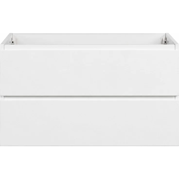 Waschbeckenunterschrank Angela 80cm - Hochglanz Weiß - Unterschrank Badmöbelset – Bild 4