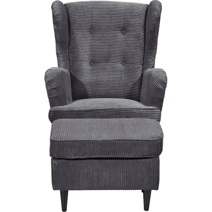 ED EXCITING DESIGN Hocker Oskar, mit Massivholzfüßen – Bild 2