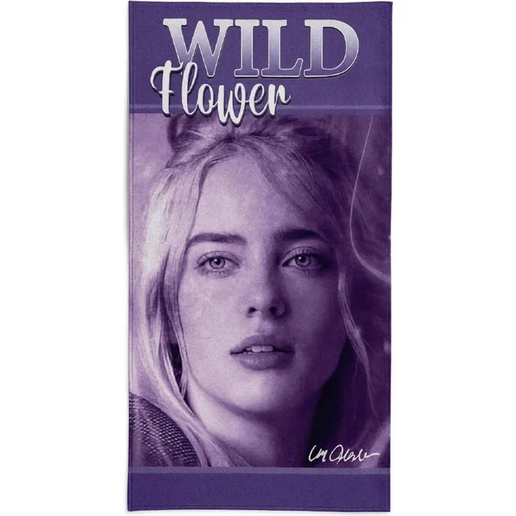 Billie Eilish Strandtuch 70x140 cm Baumwolle Badetuch Handtuch saugfähig