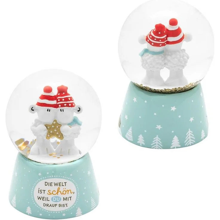 Traumkugel Glitzerkugel Schneekugel Geschenk Sheepworld WELT 74391