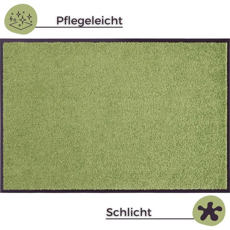 Waschbare Fußmatte Wash & Clean - grün - 90x150x0,7cm – Bild 3
