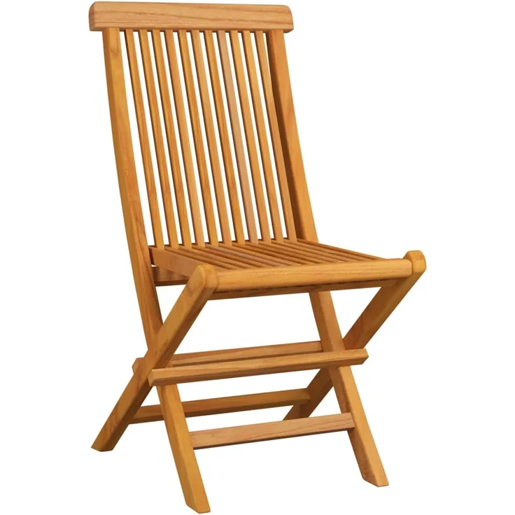 vidaXL Klappbare Gartenstühle 6 Stk. Massivholz Teak 3065527
