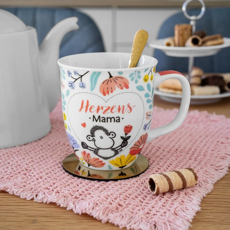 Tasse Kaffeetasse Kaffeebecher Teetasse 40cl Geschenk Sheepworld MAMA 073900 – Bild 2