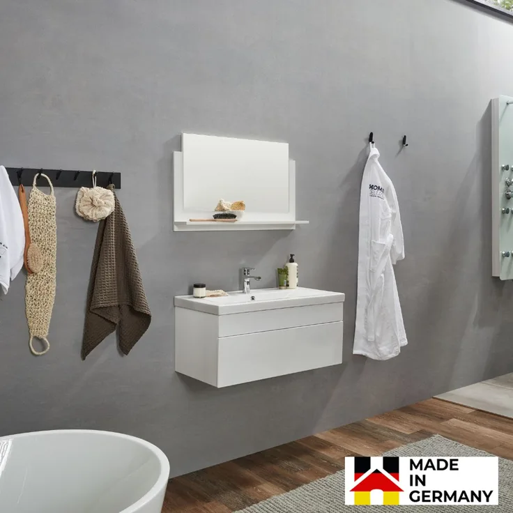 HOME DELUXE Badmöbel-Set 'WANGEROOGE BIG - M', Weiß