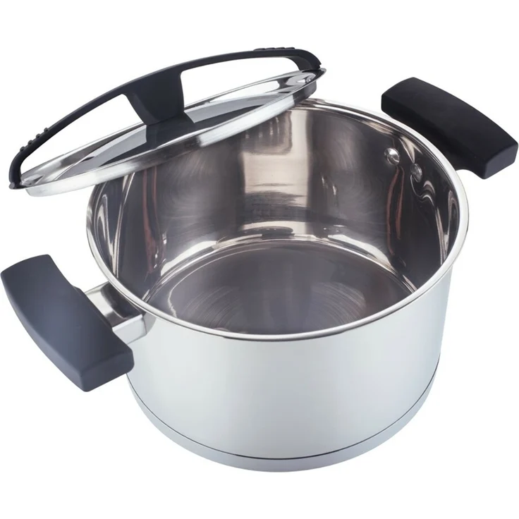 Michelino Tobias Bratentopf ø24 cm mit Deckel aus hochwertigem Edelstahl