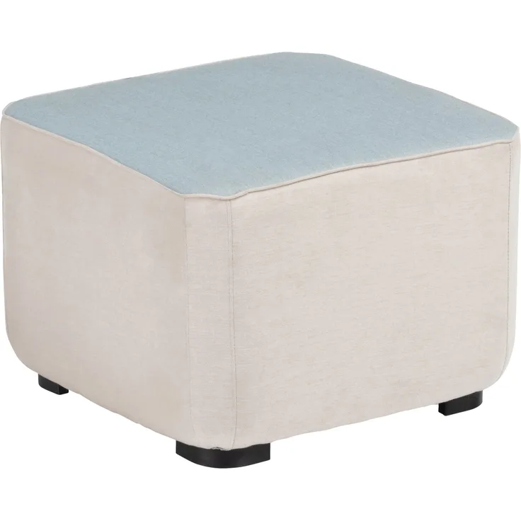 KETTLER EGO Universal Hocker natte linen/frosty chine Aluminium/Sunbrella® 50 x 50 x 40