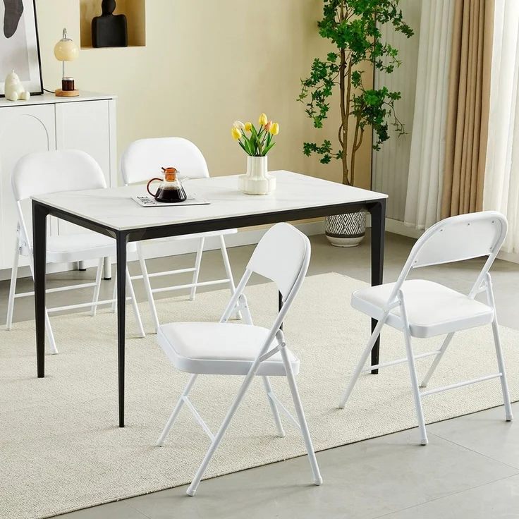 MCC direct Klappstuhl Kunstleder Klappstuhl gepolstert im 1er, 2er, 4er und 6er Set (4 St) – Bild 1