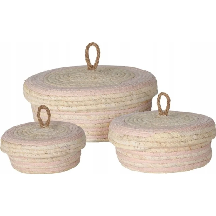 Home Styling Collection Aufbewahrungsbehälter mit Deckel 3 Stk