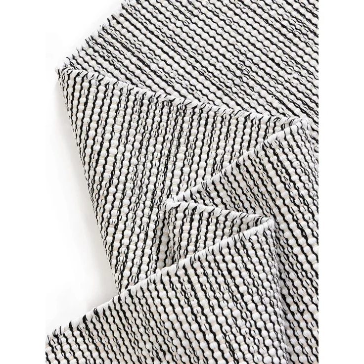benuta Teppich Ron, rechteckig, Höhe: 5 mm, 100% Baumwollteppich, Minimalistisch, Pflegeleicht, Wohnzimmerteppich – Bild 4
