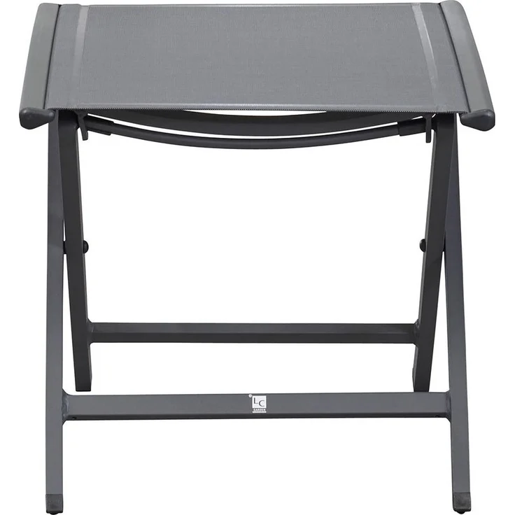 Gartenhocker Unicamo, Aluminium, Schwarz, 50 x 45 x 50 cm – Bild 2