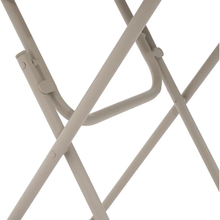 Dreiteiliges, faltbares Bistro-Set für den Außenbereich, E-Beschichtung, 2 Stühle und 1 Tisch, wetterfest, Beige, 104 x 62 x 13,5 cm, YOUDENOVA – Bild 10